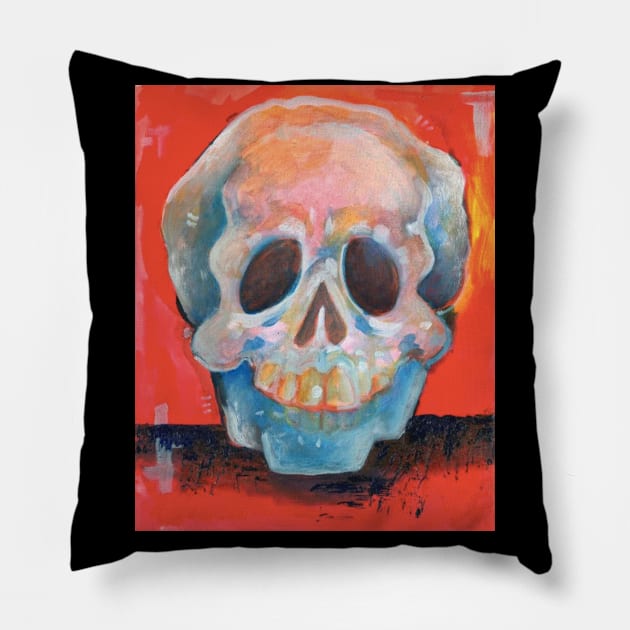 skull Pillow by Blue Afro