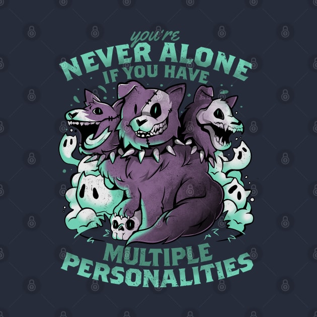 Multiple Personalities - Funny Evil Hell Dog Gift by eduely