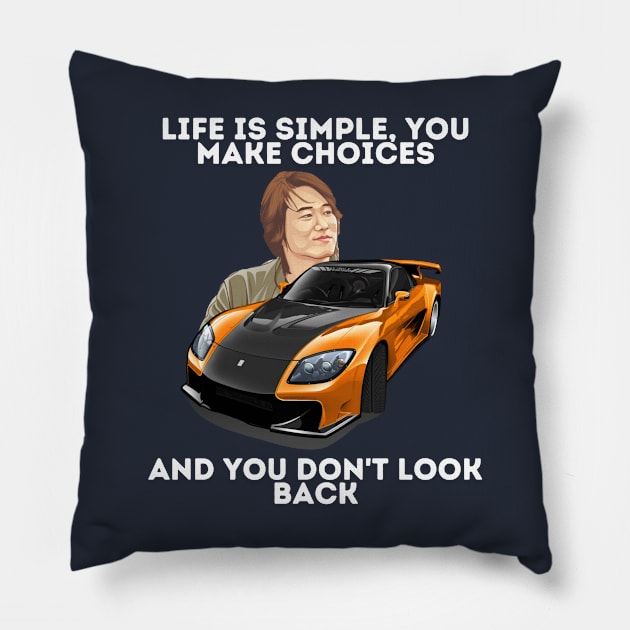 Han's rx7 Tokyo Drift Pillow by MOTOSHIFT