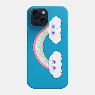 Cute rainbow clouds Phone Case