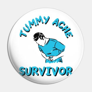 vintage tummy ache survivor Pin