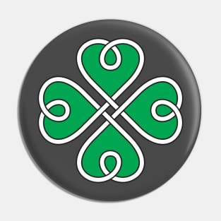 Celtic Knot 4 Leaf Clover #1 Pin