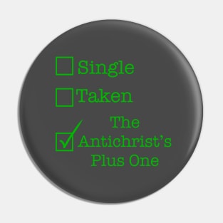 The Antichrist's Plus One Pin