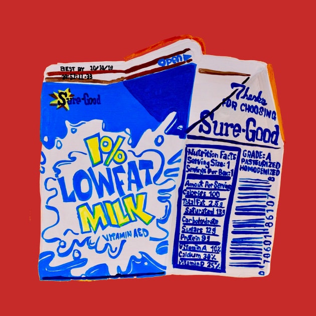 Low-fat Milk Carton by SPINADELIC