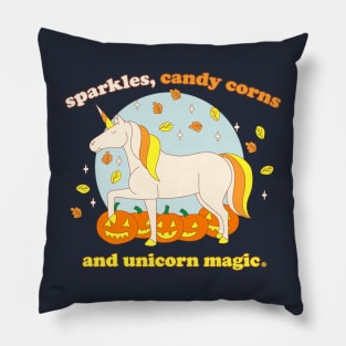 Halloween Sparkles, Candy Corns, and Unicorn Magic Pillow