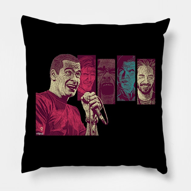 Henry Rollins and his stories ! Pillow by Distorsion