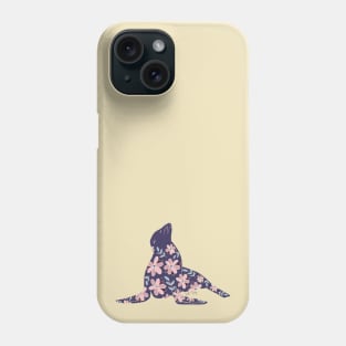 Floral Seal - muted cool colors Phone Case