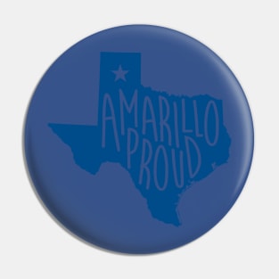 Amarillo Proud (Blue Ink) Pin