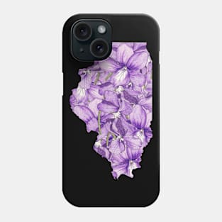 Illinois in Flowers Phone Case