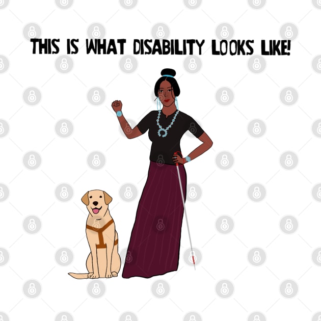 This Is What Disability Looks Like White Cane by Dissent Clothing