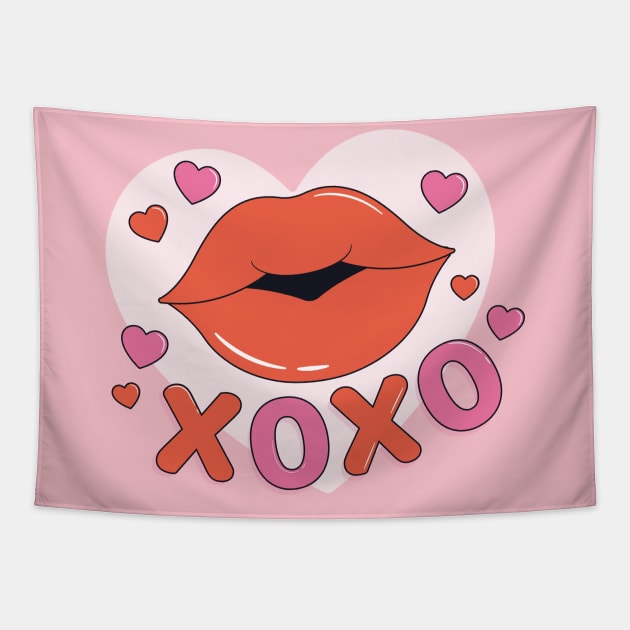 Valentine XOXO Tapestry by Norzeatic