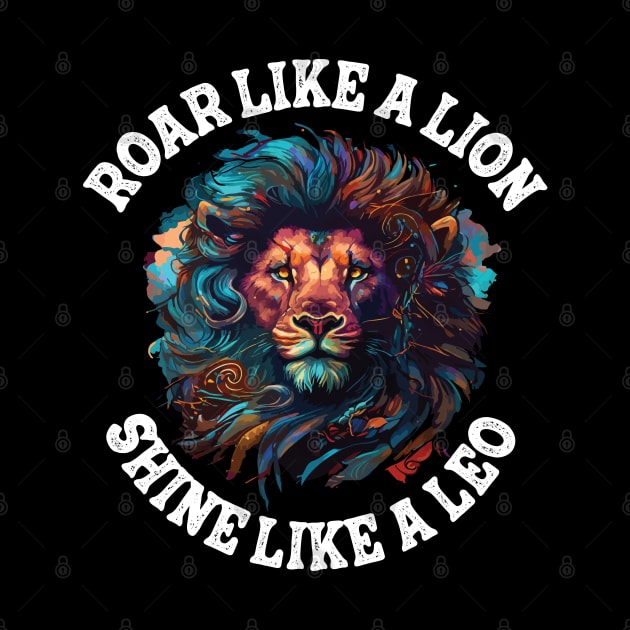 roar like lion - Leo zodiac sign by 007KathMeow