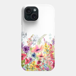 Whimsical Wildflowers A Phone Case