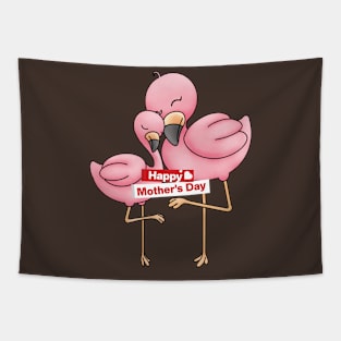 Flamingo mama animal mothers day Tapestry