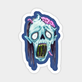 Halloween  Scary Zombie Face Magnet