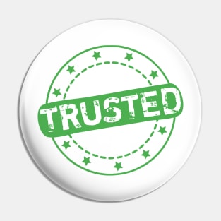 Trusted Stamp Icon Pin