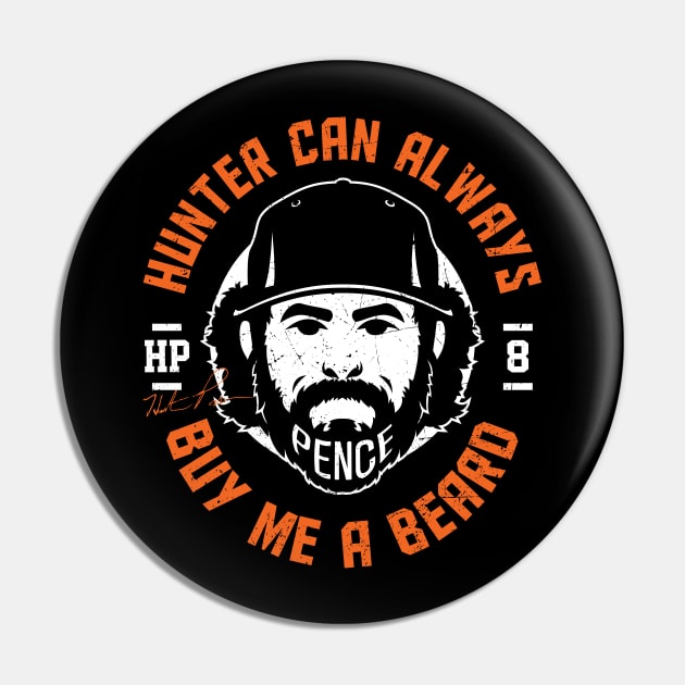 Buy Me A Beard Hunter Pence Pin by KDNJ