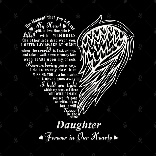 My Heart Split in two, In Memory of My Daughter by The Printee Co