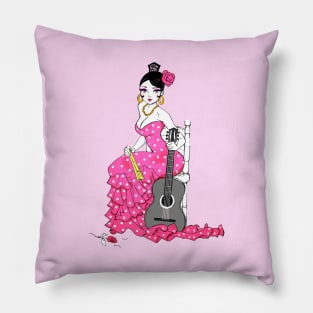 Pink flamenco Pillow