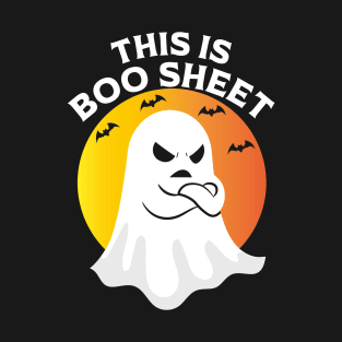 This Is Boo Sheet Ghost Retro Halloween Costume T-Shirt