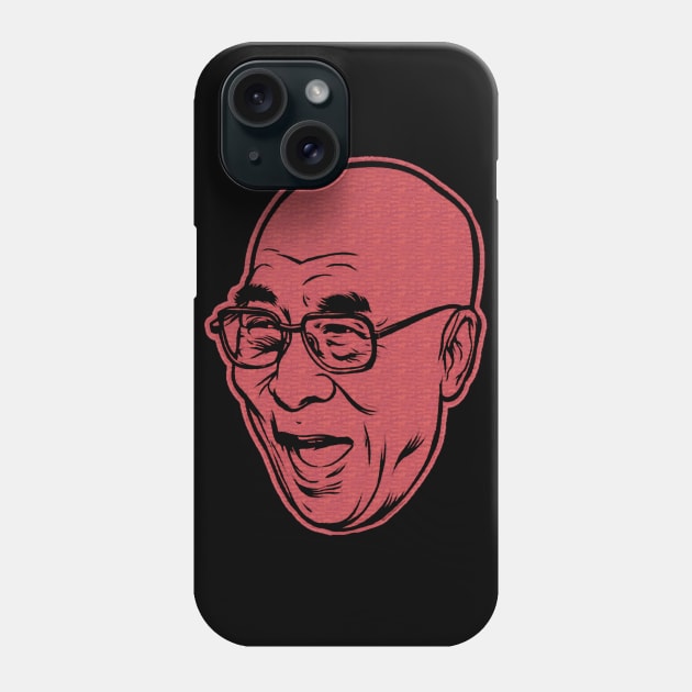 Dalai Lama XIV Laughing Phone Case by Issho Ni