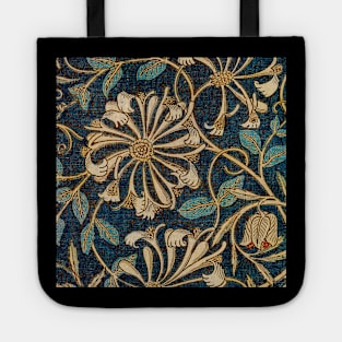 Honeysuckle pattern old vintage art painting Tote