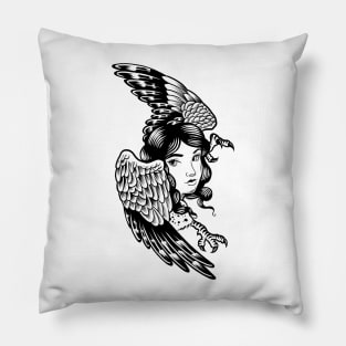 Flying woman Pillow