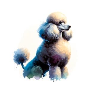 Poodle Watercolor - Beautiful Dog T-Shirt