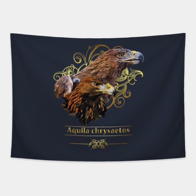 Golden Eagle Tapestry by obscurite