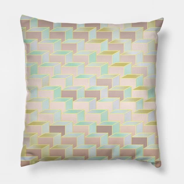 Soft Cubes Pillow by mkbl