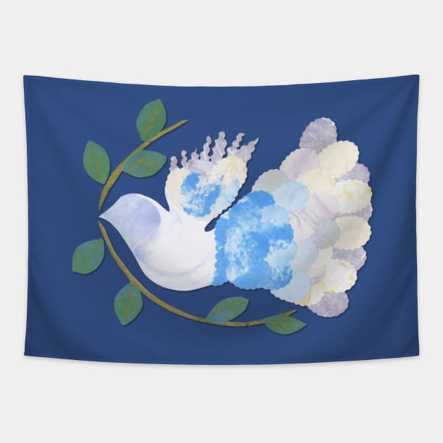 Peace Spirit Dove Tapestry by Jan4insight TeeStore