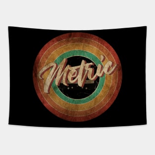 Metric Vintage Circle Art Tapestry