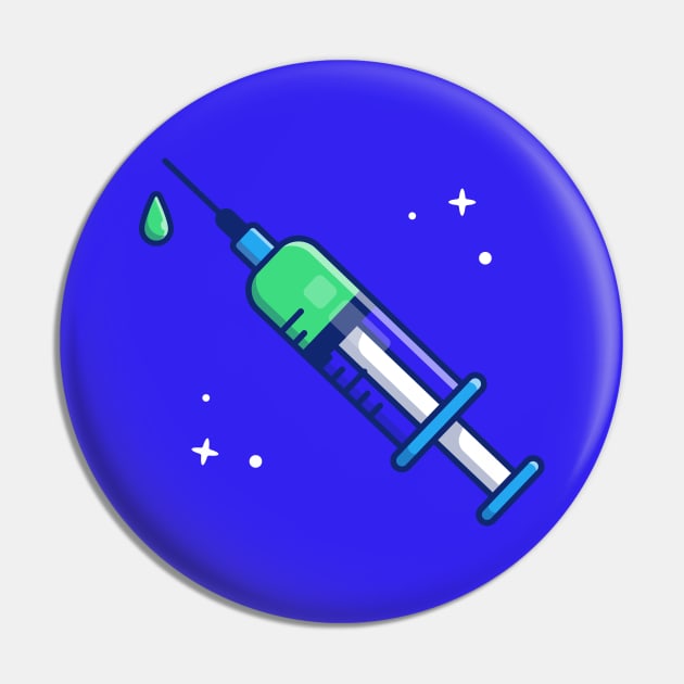 Injection Cartoon Pin by Catalyst Labs