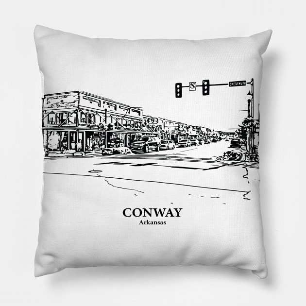 Conway - Arkansas Pillow by Lakeric