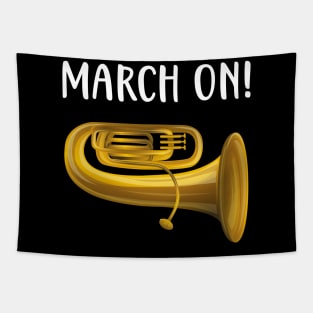 Trumpet Marching Band Brass Band Musicians Tapestry