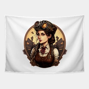 Steampunk Engineer Mechanic Tapestry