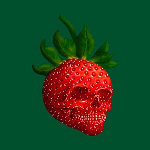 Strawberry Skull by Lyara Costa