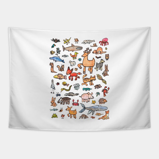 British Wildlife Tapestry by shiro