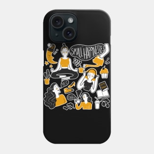 Funny Quarantine Daily Routine of a Girl Artwork Phone Case