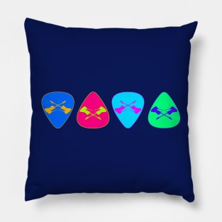 Retro Guitar Picks Pillow