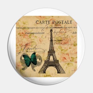 vintage butterfly paris eiffel tower fashion Pin