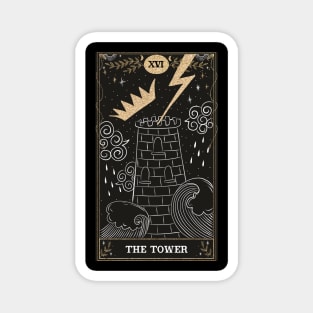 The Tower Tarot Card Magnet