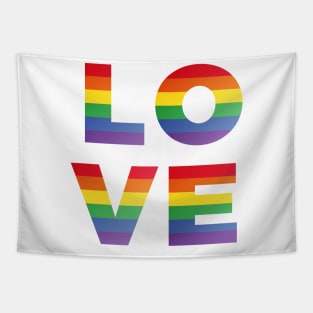 Pride Love Rainbow Design Tapestry