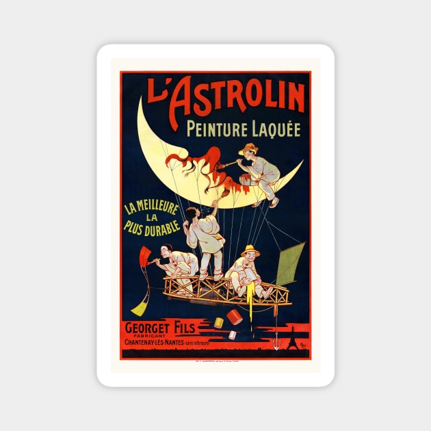 L'Astrolin France Vintage Poster 1900 Magnet by vintagetreasure