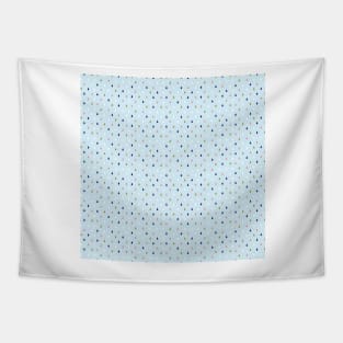 Colorful raindrops in light blue background Tapestry