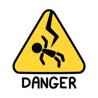 DANGER - (Electrocuted Person) T-Shirt