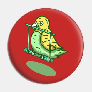 Hanging bird Pin