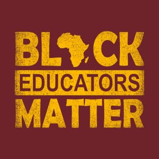 Vintage Black Educators Matter Teacher Black History Month Gift T-Shirt