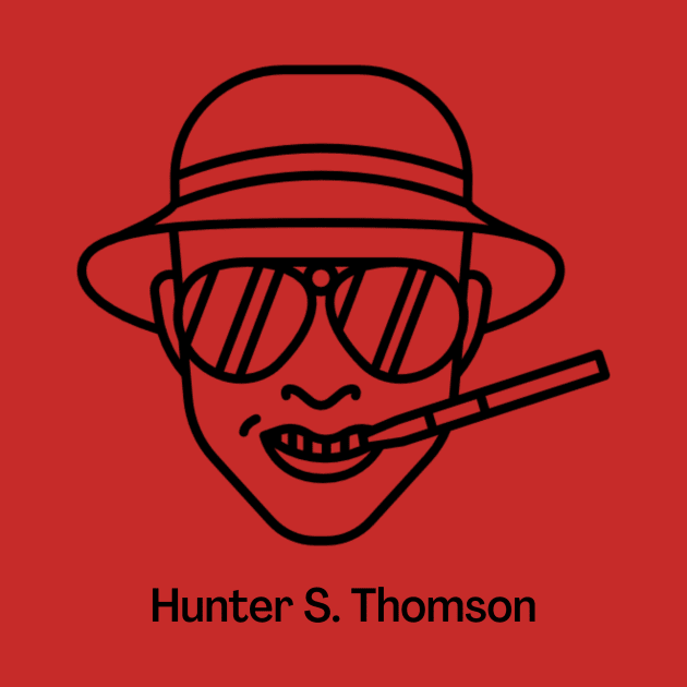 Hunther S. Thompson Design by WrittersQuotes