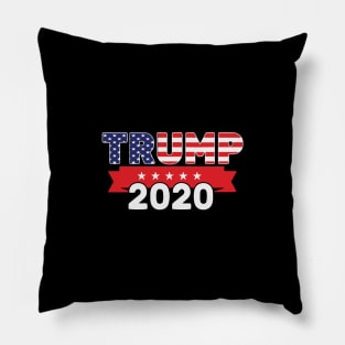 Trump For President 2020, American Flag, Pro Trump Gift print Pillow